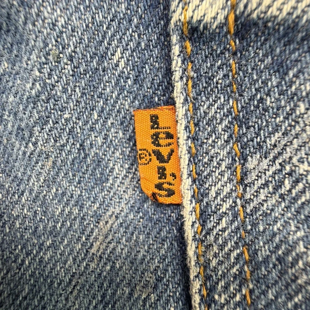 Vintage 80's Levi's 684 Orange Tab Bell Faded Denim‎ Jeans 36x33 (Fits 33x28)